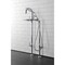 Aqua Vintage CCK8401DL Freestanding Tub Faucet with Supply Line, Stop Valve, Polished Chrome CCK8401DL - alternate 6